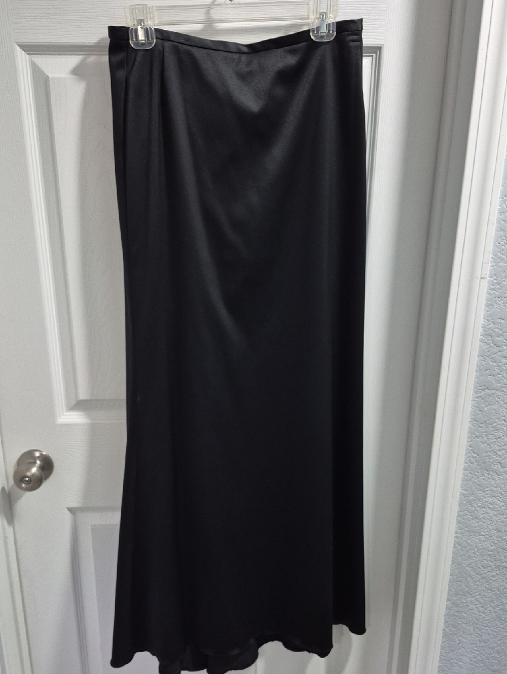 JS Collections Black Satin Skirt